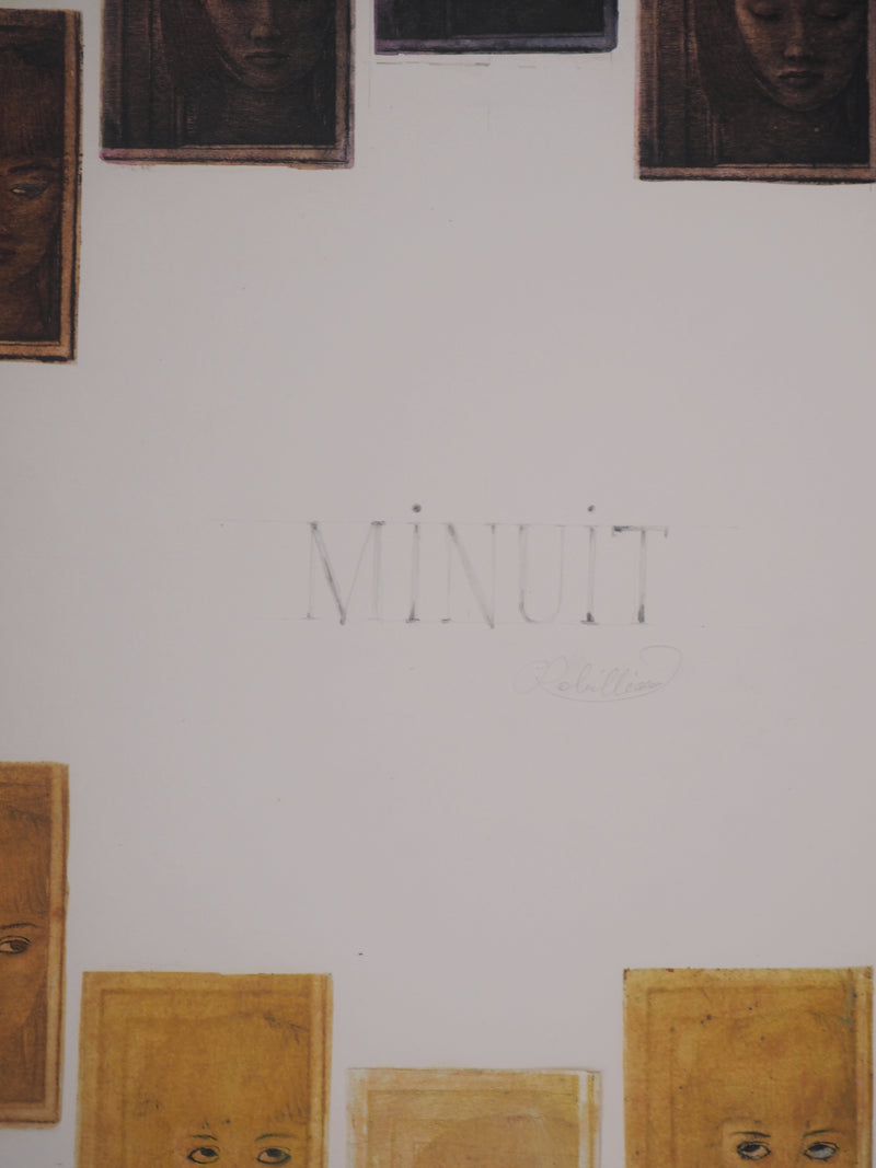 Christian ROBILLIARD : Minuit  - Gravure (détail)