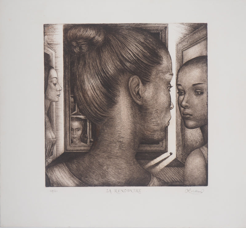 Christian ROBILLIARD : La Rencontre  - Gravure