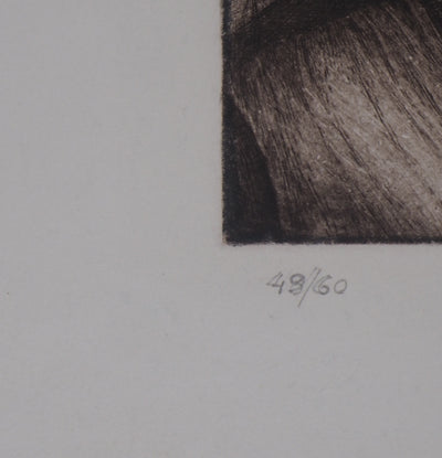 Christian ROBILLIARD : La Rencontre  - Gravure (détail)