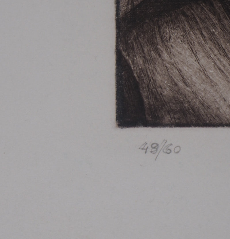 Christian ROBILLIARD : La Rencontre  - Gravure (détail)