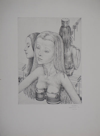 Christian ROBILLIARD : Serpentine, 1972  - Gravure (détail)