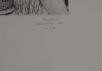 Christian ROBILLIARD : Serpentine, 1972  - Gravure (détail)