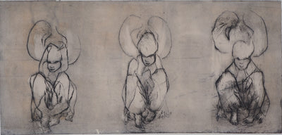 Patrick ROCARD : Les trois figures - Gravure