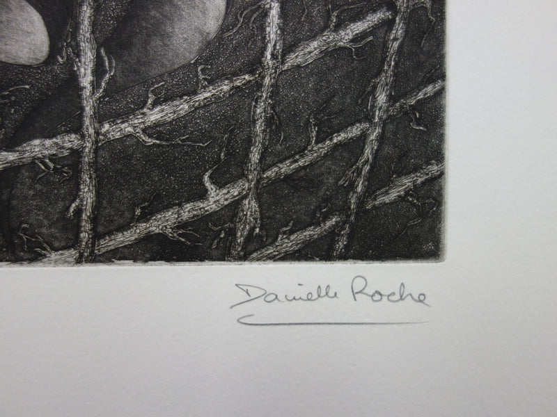 Danielle ROCHE : Nocturne - Gravure (détail)