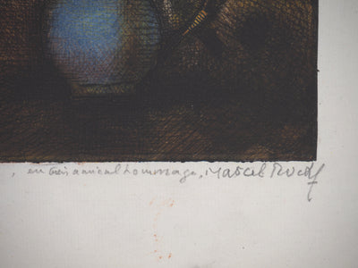 Marcel ROCHE : Pain et roses - Gravure (détail)