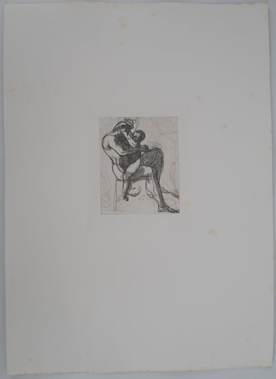 Auguste RODIN : Le jeu - Héliogravure (détail)