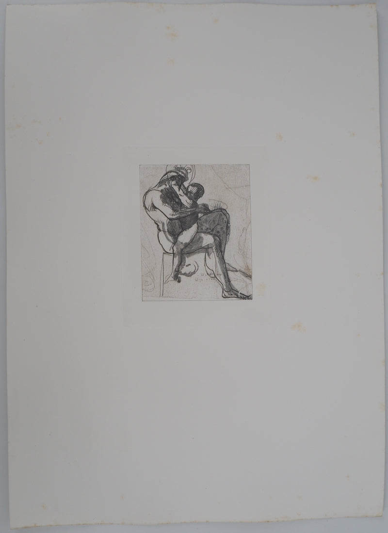 Auguste RODIN : Le jeu - Héliogravure (détail)
