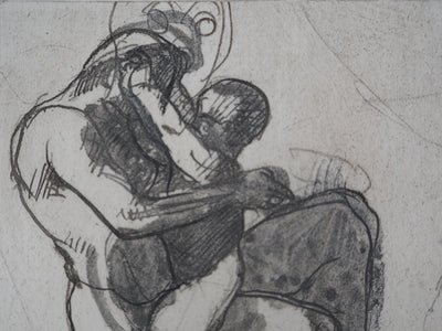 Auguste RODIN : Le jeu - Héliogravure (détail)