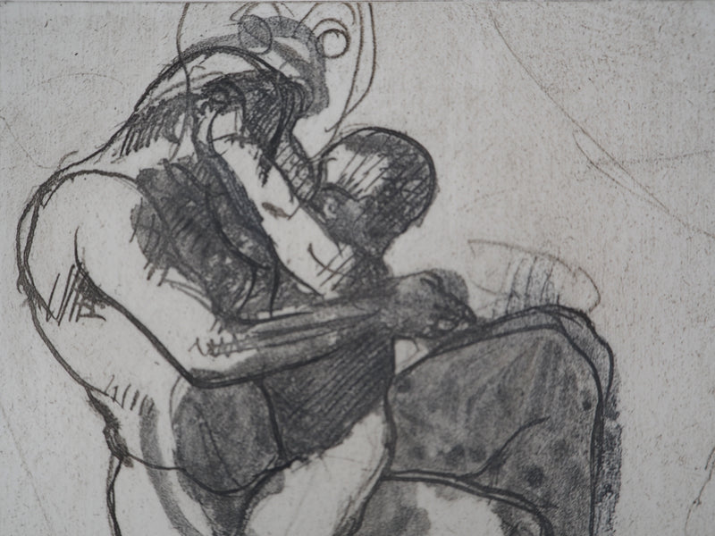 Auguste RODIN : Le jeu - Héliogravure (détail)
