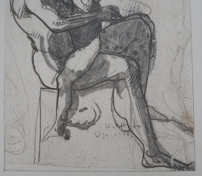 Auguste RODIN : Le jeu - Héliogravure (détail)