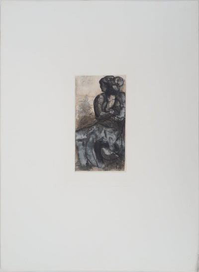 Auguste RODIN : Étreinte maternelle, 1897 - Héliogravure (détail)