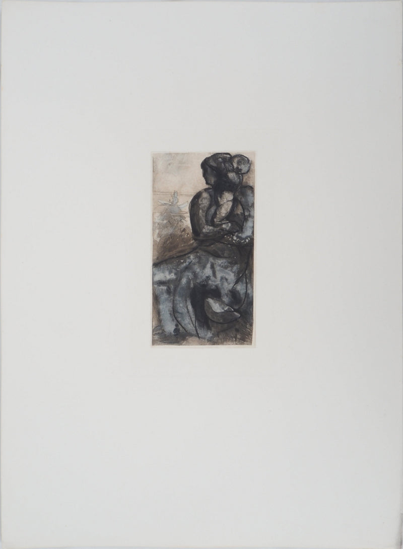 Auguste RODIN : Étreinte maternelle, 1897 - Héliogravure (détail)