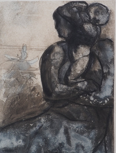 Auguste RODIN : Étreinte maternelle, 1897 - Héliogravure (détail)