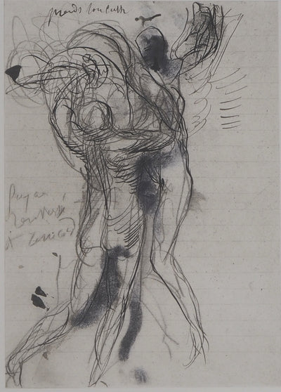 Auguste RODIN : L'affrontement - Héliogravure