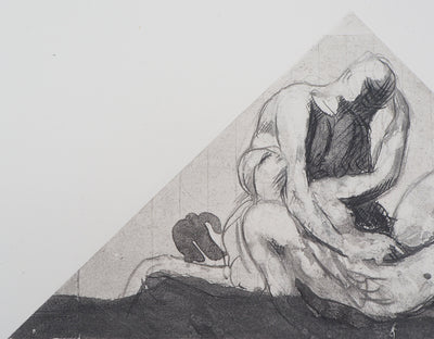 Auguste RODIN : Bacchanale - Héliogravure (détail)