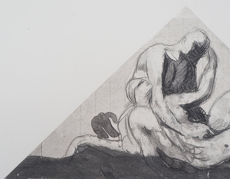 Auguste RODIN : Bacchanale - Héliogravure (détail)