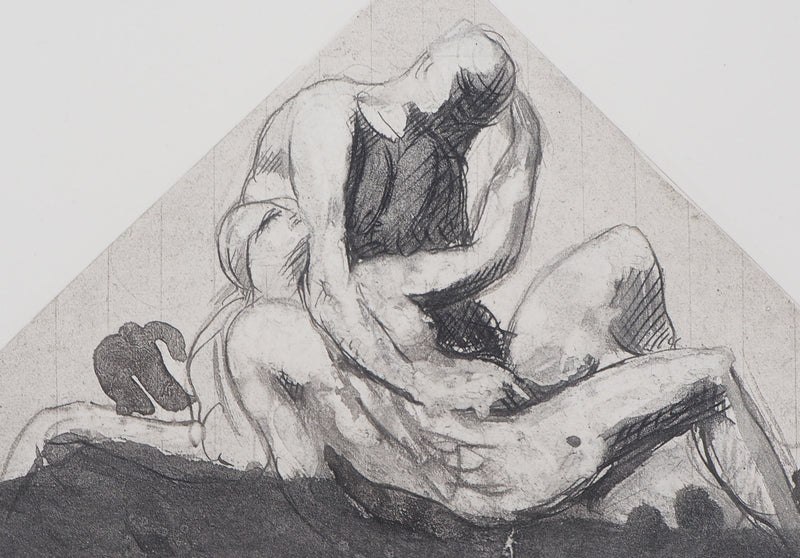 Auguste RODIN : Bacchanale - Héliogravure (détail)