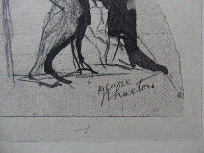 Auguste RODIN : Le baiser, 1897 - Héliogravure (détail)