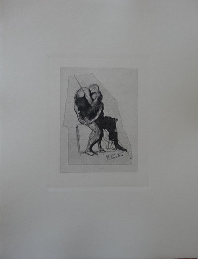 Auguste RODIN : Le baiser, 1897 - Héliogravure (détail)