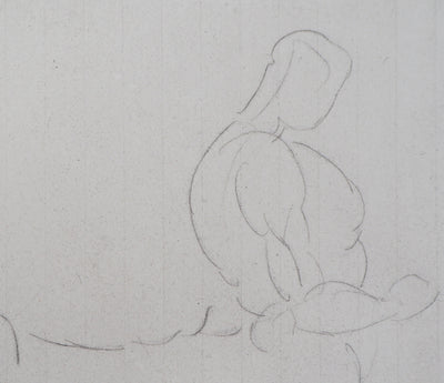 Auguste RODIN : Centaure - Héliogravure (détail)