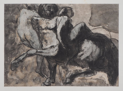 Auguste RODIN : Centaure enlevant deux femmes - Héliogravure