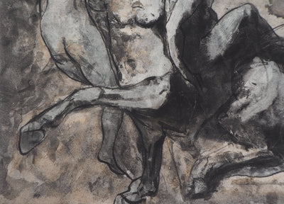 Auguste RODIN : Centaure enlevant deux femmes - Héliogravure (détail)
