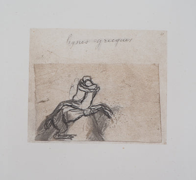 Auguste RODIN : Centaure enlevant une femme - Héliogravure