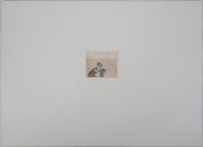 Auguste RODIN : Centaure enlevant une femme - Héliogravure (détail)