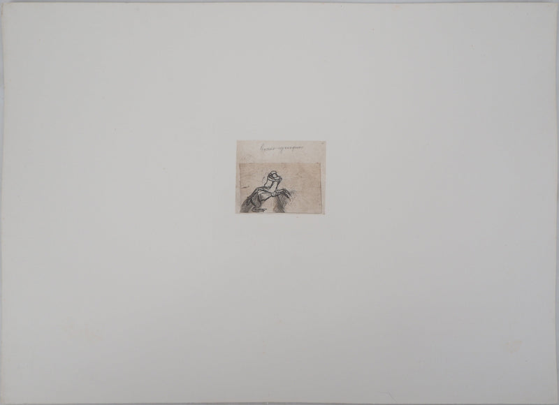 Auguste RODIN : Centaure enlevant une femme - Héliogravure (détail)