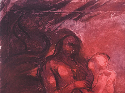 Auguste RODIN : Les centaures - Héliogravure (détail)