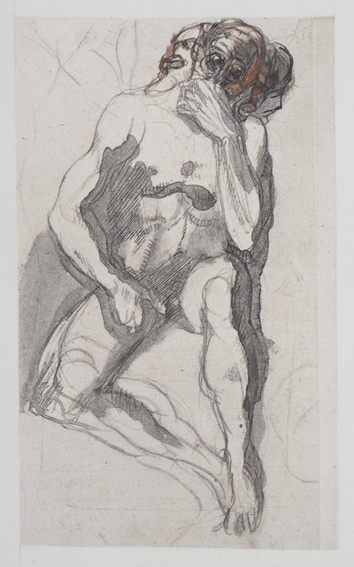 Auguste RODIN : Cerbère - Héliogravure