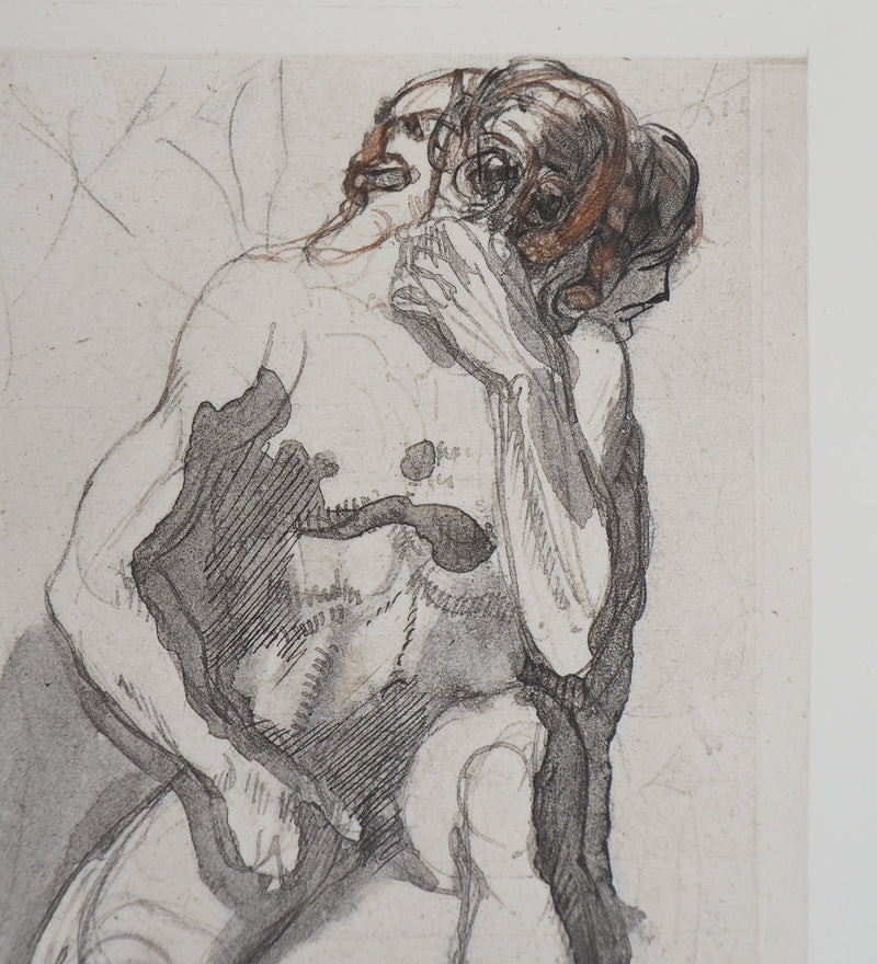 Auguste RODIN : Cerbère - Héliogravure (détail)