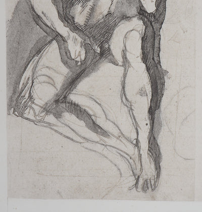Auguste RODIN : Cerbère - Héliogravure (détail)