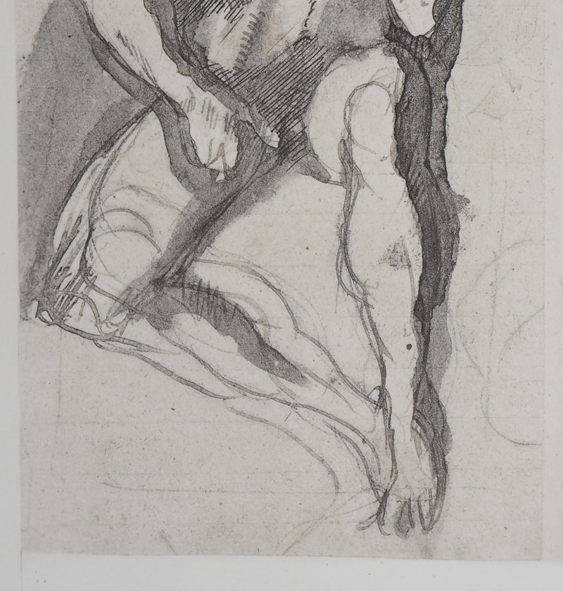 Auguste RODIN : Cerbère - Héliogravure (détail)