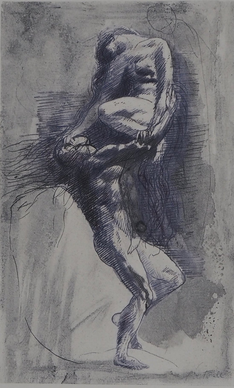 Auguste RODIN : Un couple - Héliogravure