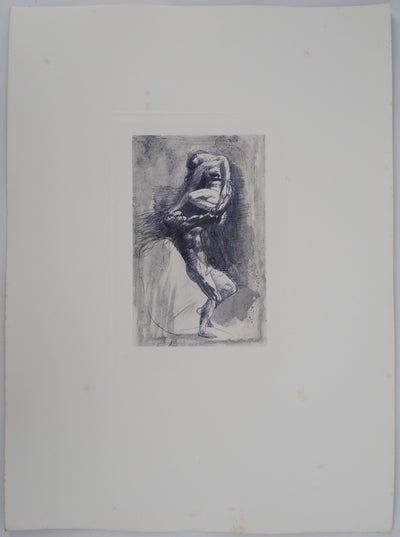 Auguste RODIN : Un couple - Héliogravure (détail)