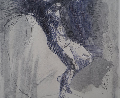 Auguste RODIN : Un couple - Héliogravure (détail)