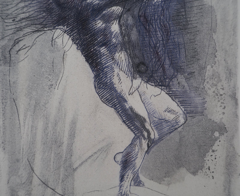 Auguste RODIN : Un couple - Héliogravure (détail)