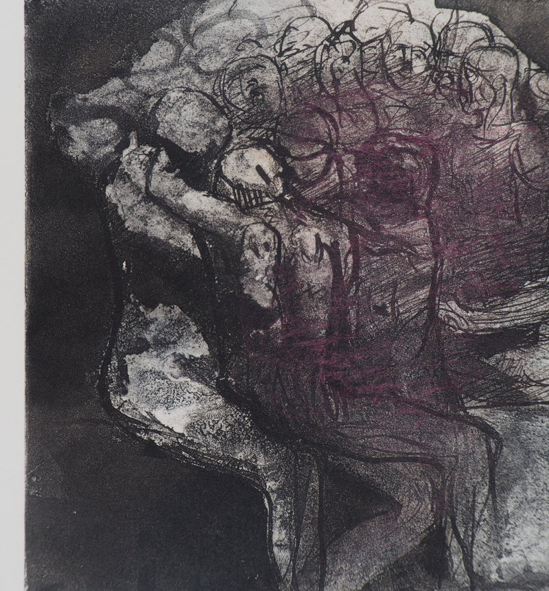 Auguste RODIN : La création - Héliogravure (détail)