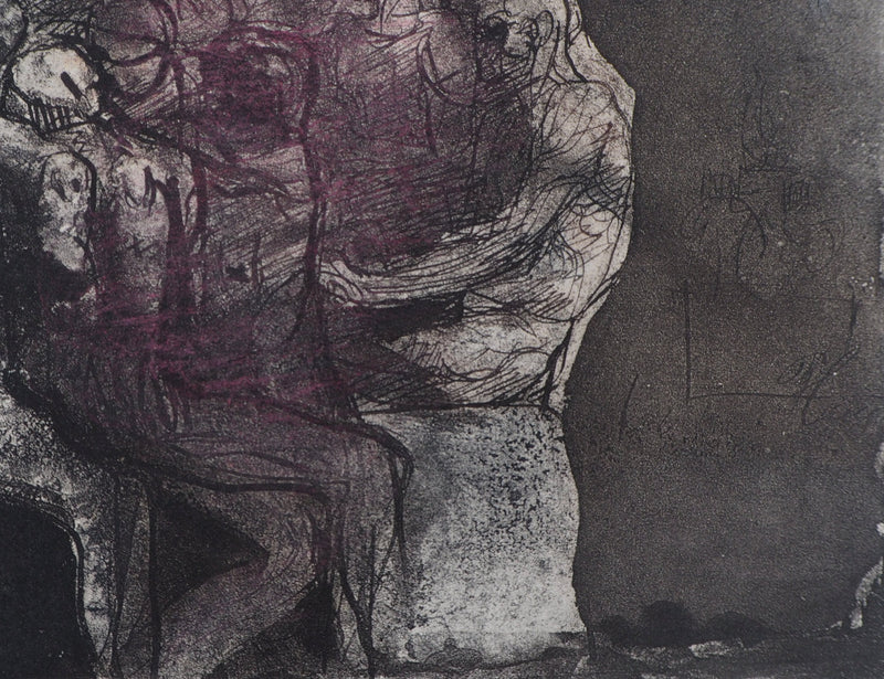 Auguste RODIN : La création - Héliogravure (détail)