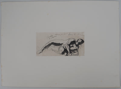 Auguste RODIN : Création de l'homme - Héliogravure (détail)