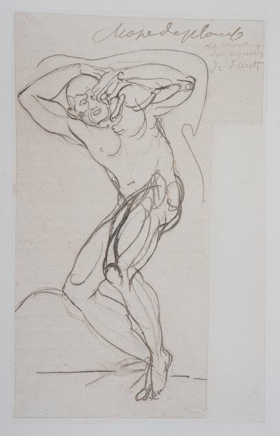 Auguste RODIN : Damné sous une chape de plomb - Héliogravure