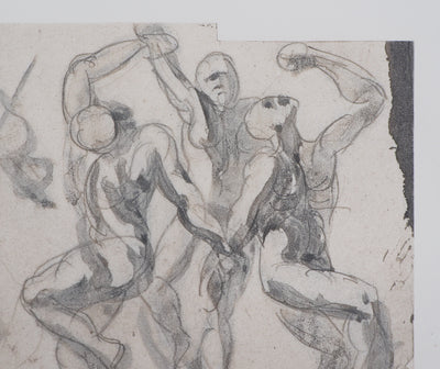 Auguste RODIN : Danse - Héliogravure (détail)