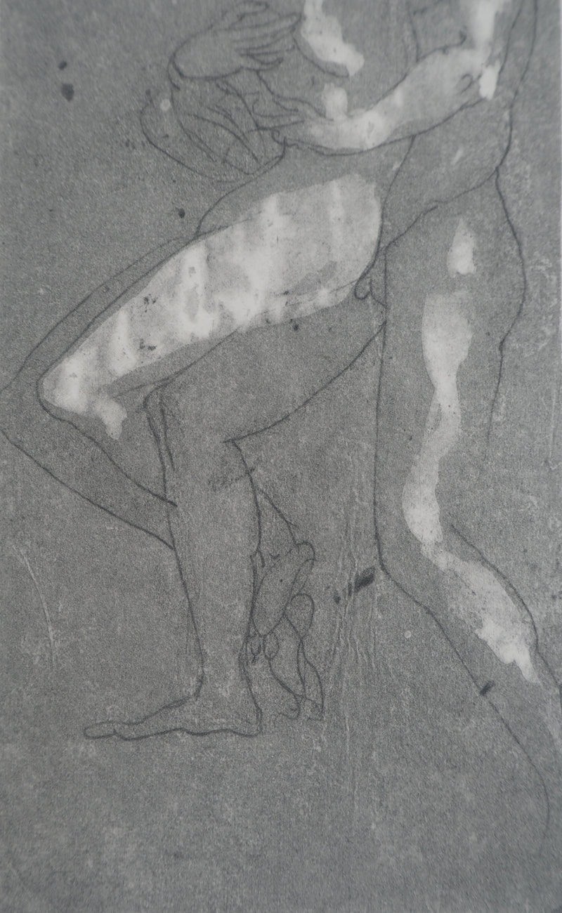 Auguste RODIN : La danse des amoureux - Héliogravure (détail)