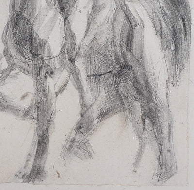 Auguste RODIN : Dante et Virgile sur un cheval chimérique - Héliogravure (détail)