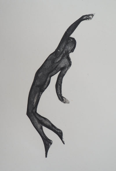 Auguste RODIN : Démon dans l'espace - Héliogravure (détail)