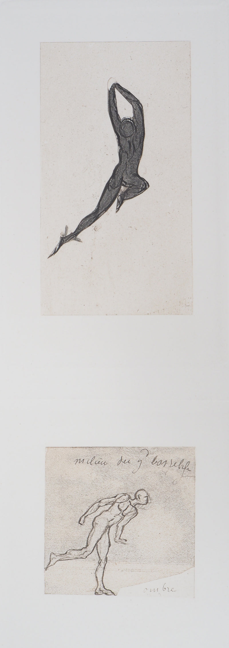 Auguste RODIN : Démon et ombre - Héliogravure
