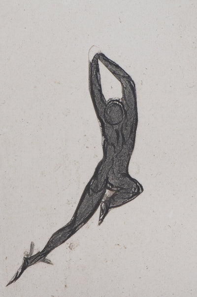 Auguste RODIN : Démon et ombre - Héliogravure (détail)