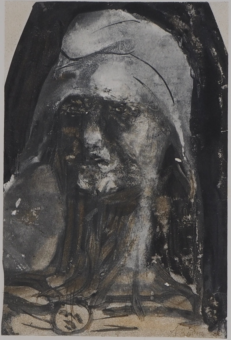 Auguste RODIN : La doyenne, 1897 - Héliogravure