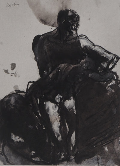 Auguste RODIN : L'enfant endormi - Héliogravure
